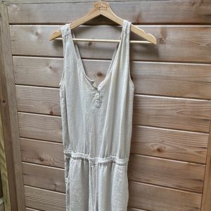 Cloth and stone Beige linen jumpsuit